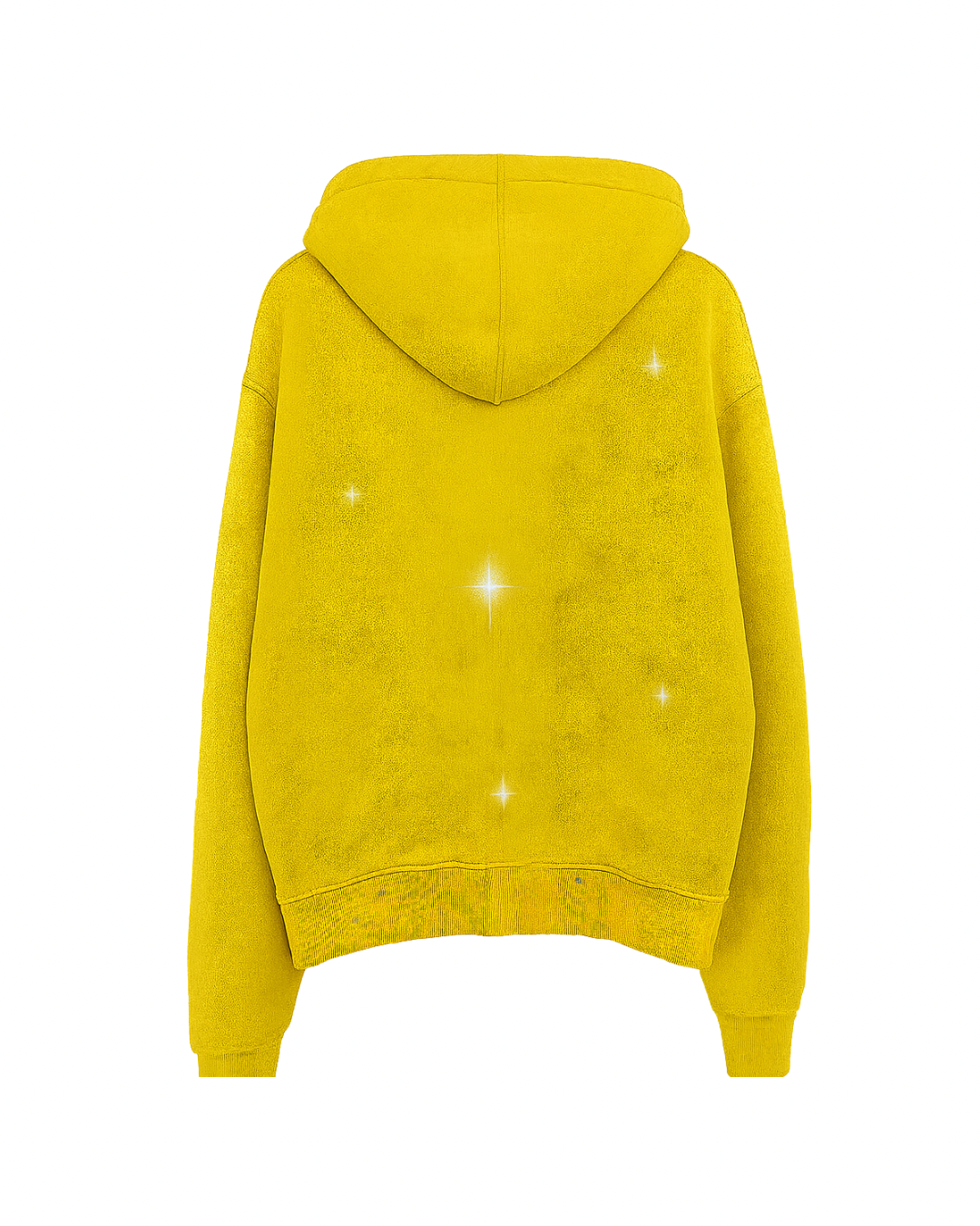 Valeur “Logo” Hoodie in yellow cotton fleece, minimal design – Fall ’25 Capsule.